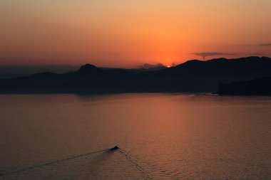 Cape Meganom'dan Kırım manzara görünümü