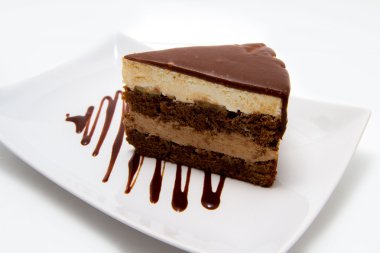 chokolate pasta plaka üzerinde