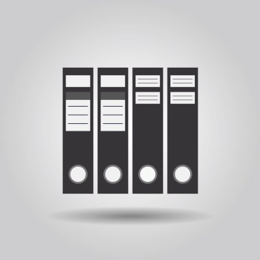 Office dosya klasörleri Icons set