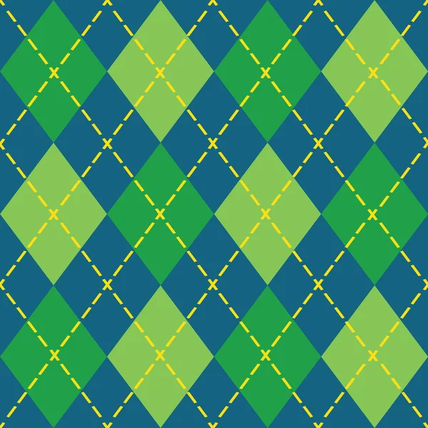 mavi ve yeşil renkli argyle seamless modeli