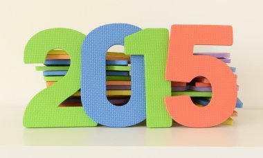 2015 renkli numaraları köpük oyuncaklar