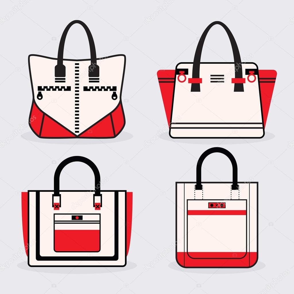 Womens Red Icon Tote Bag
