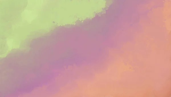 Акварельний помаранчевий кольоровий фон з фіолетовим зеленим і рожевим кольором — стокове фото