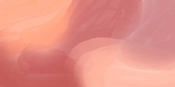 Fundo aquarela abstrato de cor rosa com estrias de tinta. Ilustração abstrata da forma orgânica — Fotografia de Stock