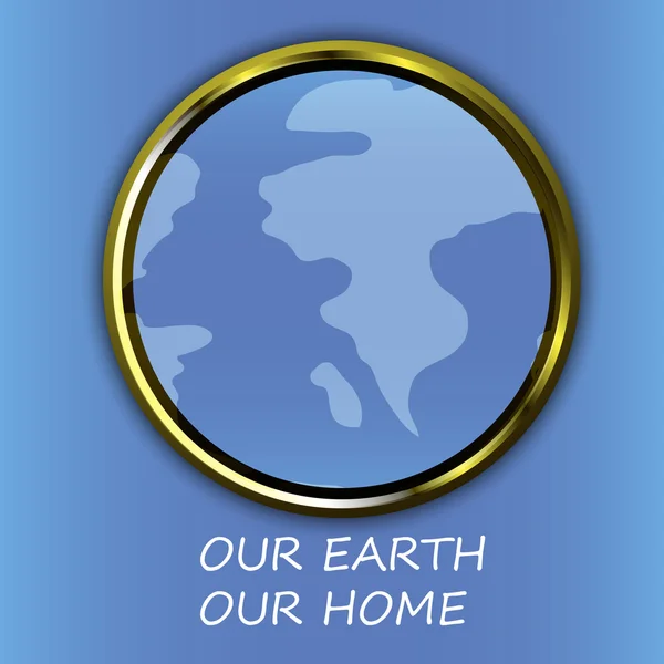 Earth day creative poster card  vector image — Stock Vector