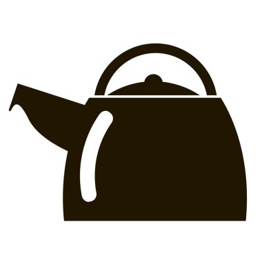 Su ısıtıcısı anahat yaratıcı anahat logo veya simge vektör çizim