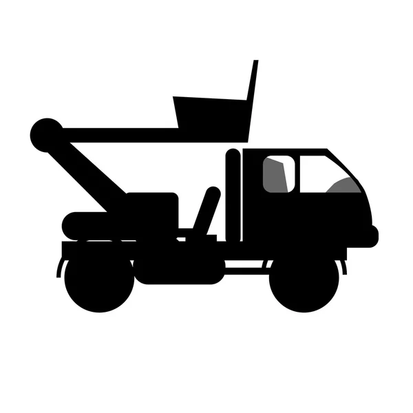 Ilustracja wektorowa płaski kształt logo autotower konspektu — Wektor stockowy