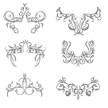 Vintage elle çizilmiş tasarım çiçek kare oyma 