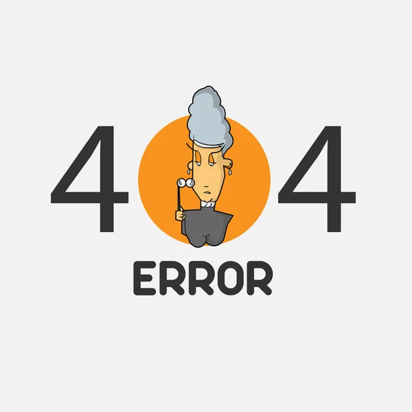 404 hatası komik vektör çizim karikatür yaşlı kadın ile