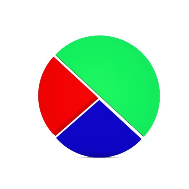 beyaz bitti izole diyagramı daire