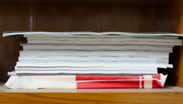 Pile of documents on the desk — Stock Photo, Image