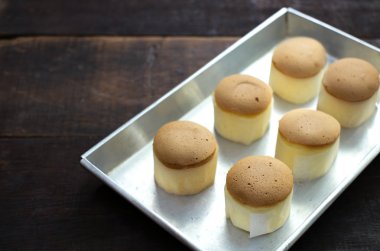 Paslanmaz tabakta yünlü pastayı kapat