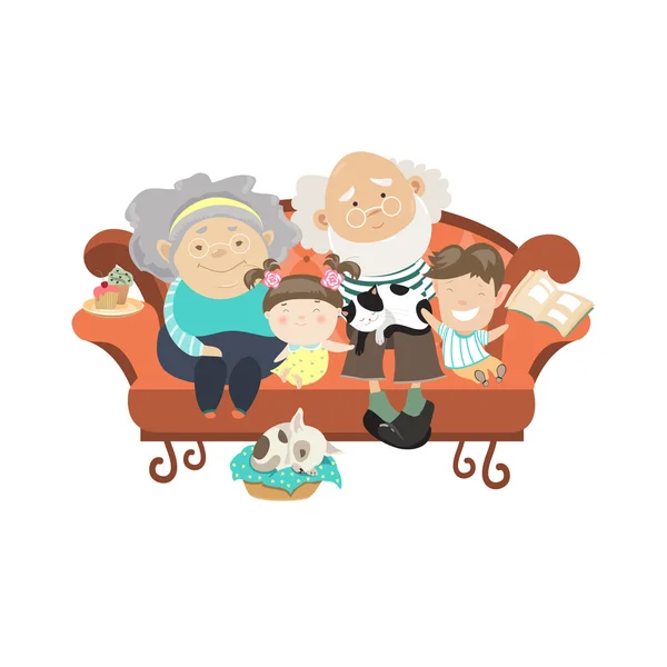Büyük anne, büyük baba ve torunlar