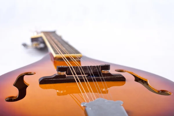 Detalhe Mandolin no fundo branco — Fotografia de Stock