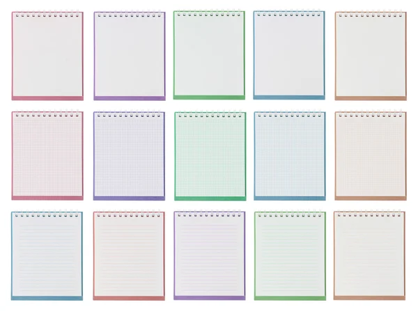 Notebook sobre um fundo branco — Fotografia de Stock