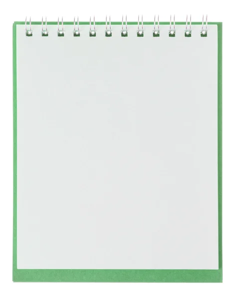 Notebook sobre um fundo branco — Fotografia de Stock