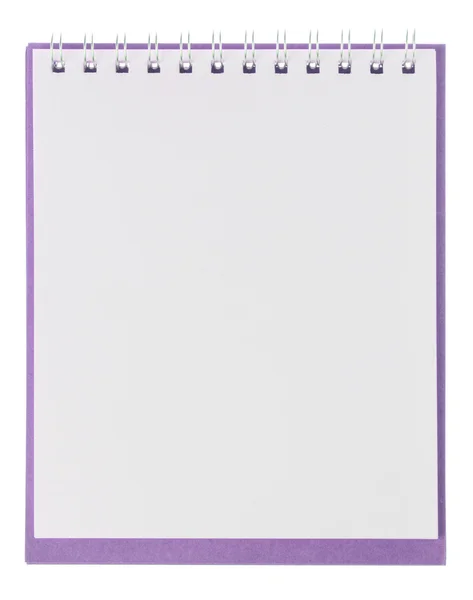 Notebook sobre um fundo branco — Fotografia de Stock