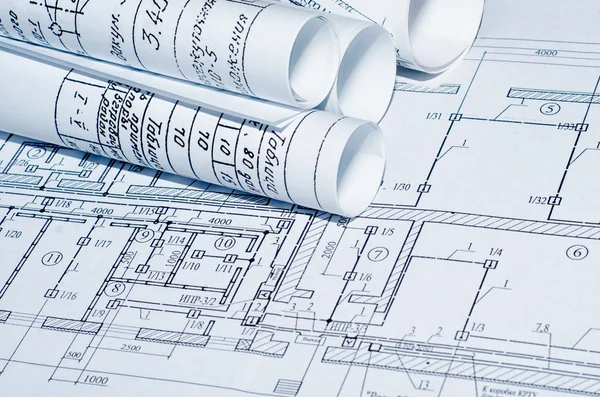 建築設計図 — ストック写真