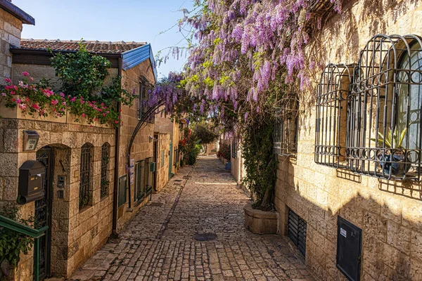 Jérusalem Israël Juin 2021 Vieilles Maisons Dans District Yemin Moshe Photos De Stock Libres De Droits