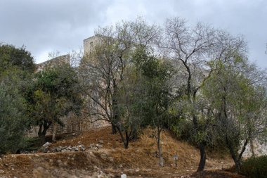Celile Bölgesi, İsrail 'deki Haçlı Kalesi' nin Antik Harabeleri.