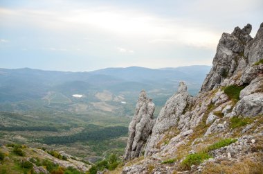 uçurum, güzel manzara görüntülemek.