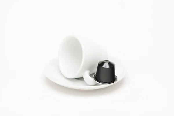 Tazza di caffè con capsula — Foto Stock