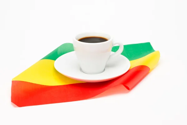 Taza de café con bandera —  Fotos de Stock