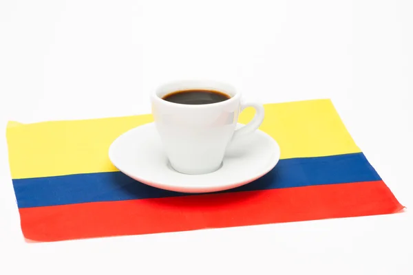 Tazza di caffè con bandiera — Foto Stock