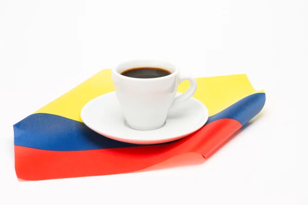 Tazza di caffè con bandiera — Foto Stock