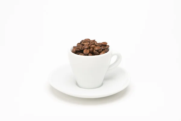 Tasse Kaffee mit Samen — Stockfoto