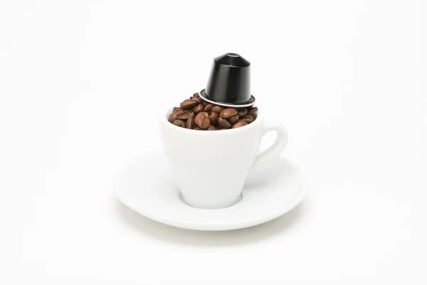 캡슐 커피의 씨앗 — 스톡 사진
