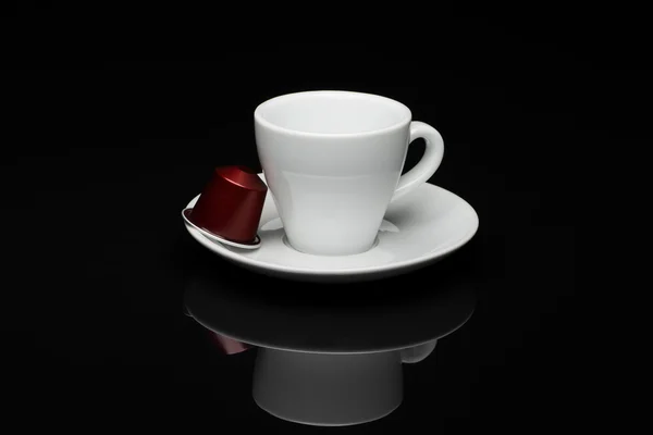 カプセルのコーヒー 1 杯 — ストック写真