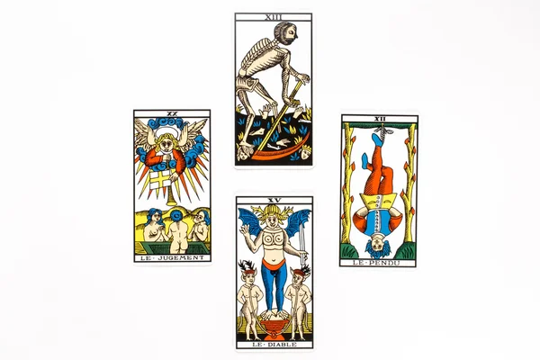 Tarot kortti huono piirtää — kuvapankkivalokuva