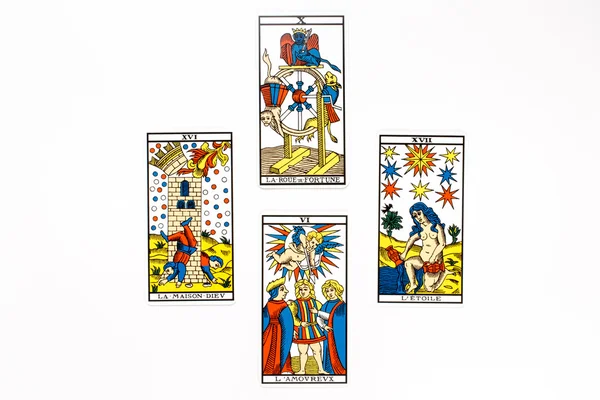 Tarot karty dobre losowanie — Zdjęcie stockowe