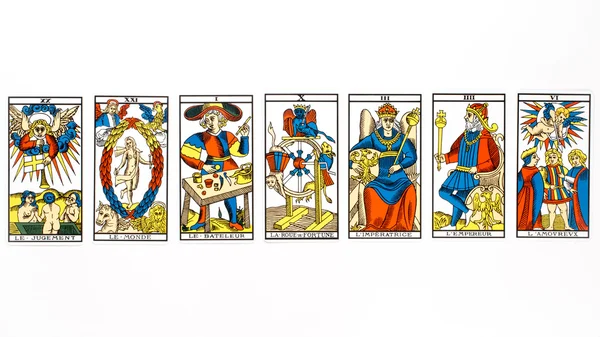 Tarot card draw — Stock Photo, Image