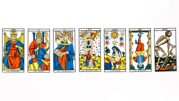 Tarot card draw — Stock Photo, Image