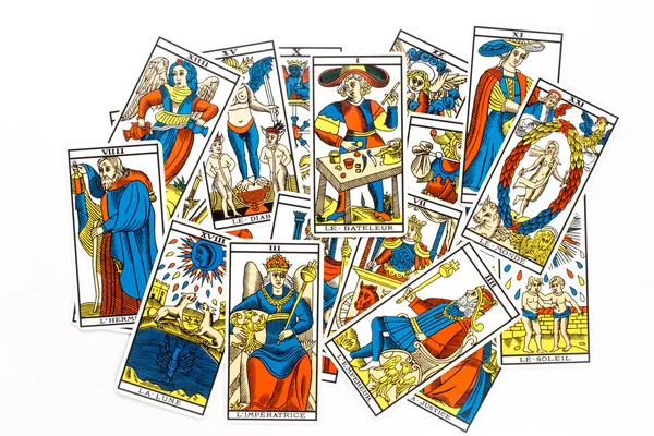 Tarot card draw — Stockfoto