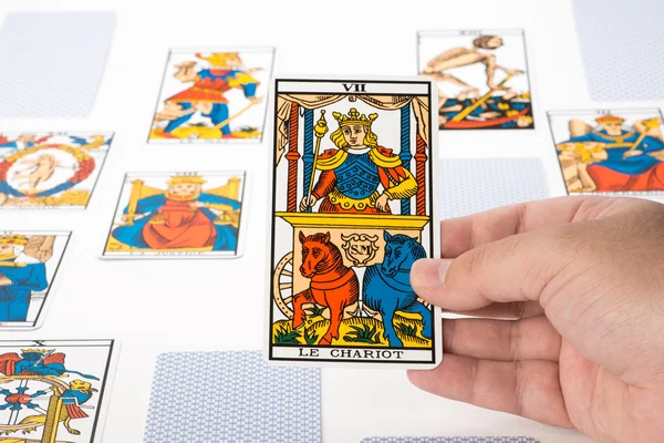 Tarot beraberlik: savaş arabası — Stok fotoğraf