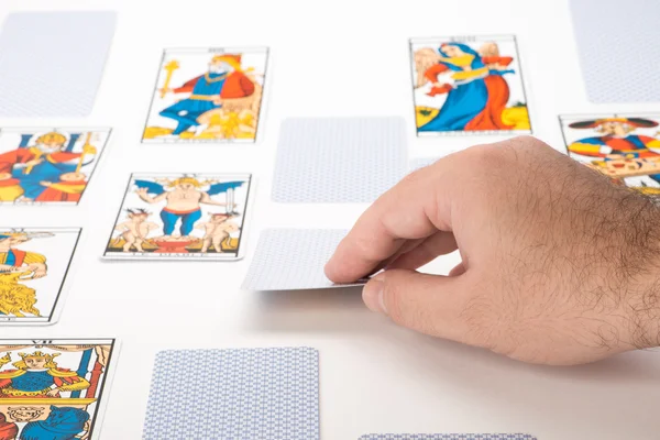 Draw tarot cards — Stock Photo, Image