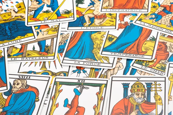 Clairvoyance tarot cards — Stock Photo, Image