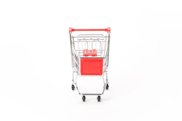 Caddy per lo shopping nel supermercato — Foto Stock