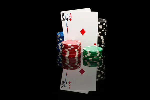 Par de poker — Fotografia de Stock