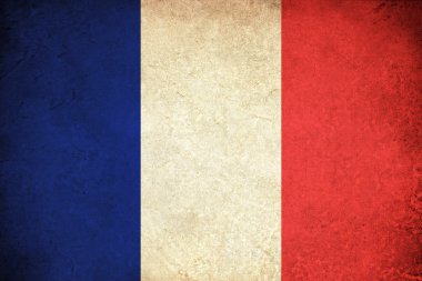 Grunge Flag of France clipart