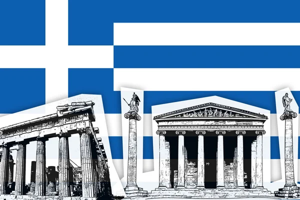 Bandiera della Grecia — Foto Stock