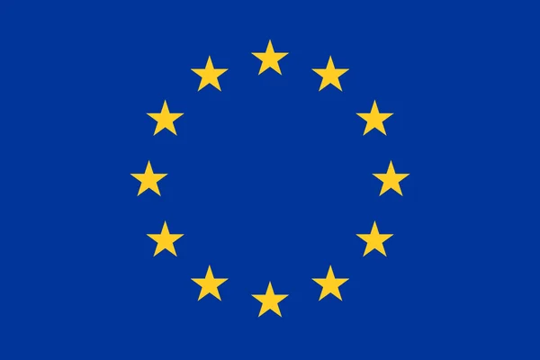 Bandeira da União Europeia uma ilustração de fundo do país da Europa — Fotografia de Stock