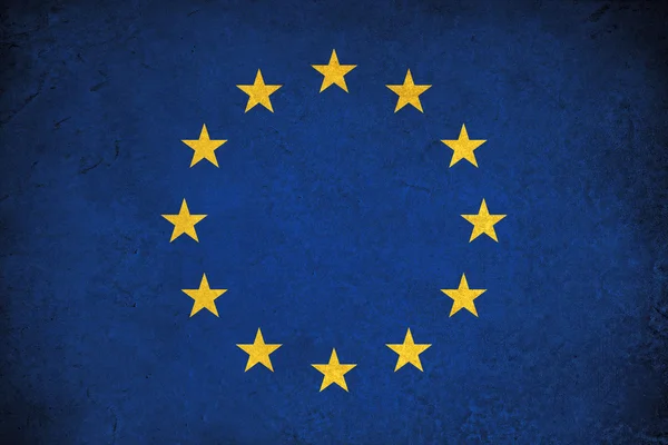 Bandeira grunge da União Europeia uma ilustração de fundo da Europa c — Fotografia de Stock