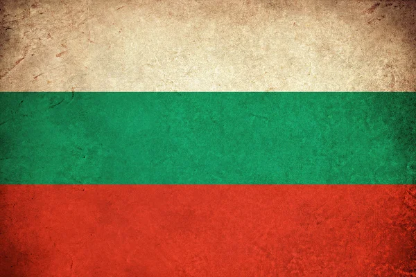 Vlag van Bulgarije grunge achtergrond illustratie van Europees land — Stockfoto