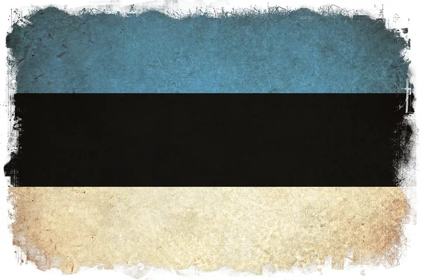 Észtország grunge zászló háttér európai ország illusztrációja — Stock Fotó