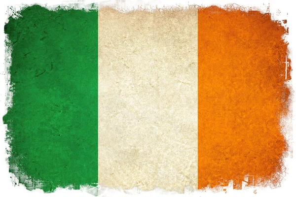 Прапор Ірландії гранж — стокове фото