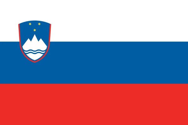 Słowenia flaga ilustracja kraju Europejskiego — Zdjęcie stockowe